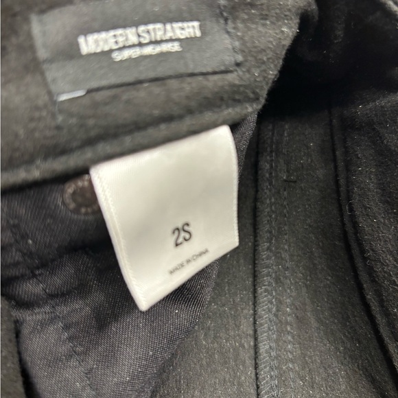 EUC NWOT EXPRESS SUPER HIGH WAISTED CROC FAUX LEATHER MODERN STRAIGHT PANT, 2S - Picture 4 of 5